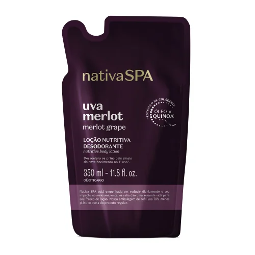 Desodorante Corporal Nativa SPA Uva Merlot, da marca O Boticário